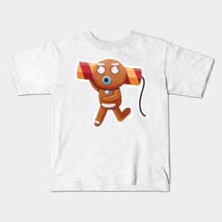 Christmas Sticker, Ginger Man Sticker Kids T-Shirt